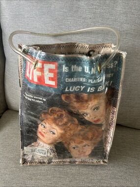 January 5, 1962 Life Magazine Handmade Tote Bag Lucy Is Back